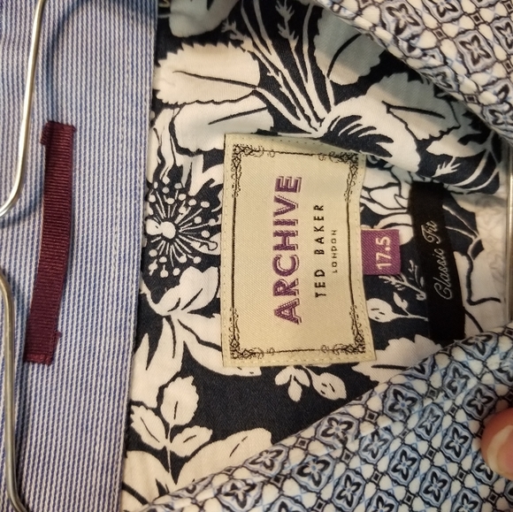 Ted Baker London Archive Other - Ted Baker Archive 17.5 Patterned Flip Cuff Shirt